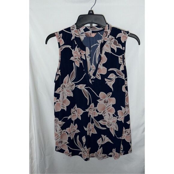 SJS Size Large Floral Print Sleeveless Top - Picture 1 of 5